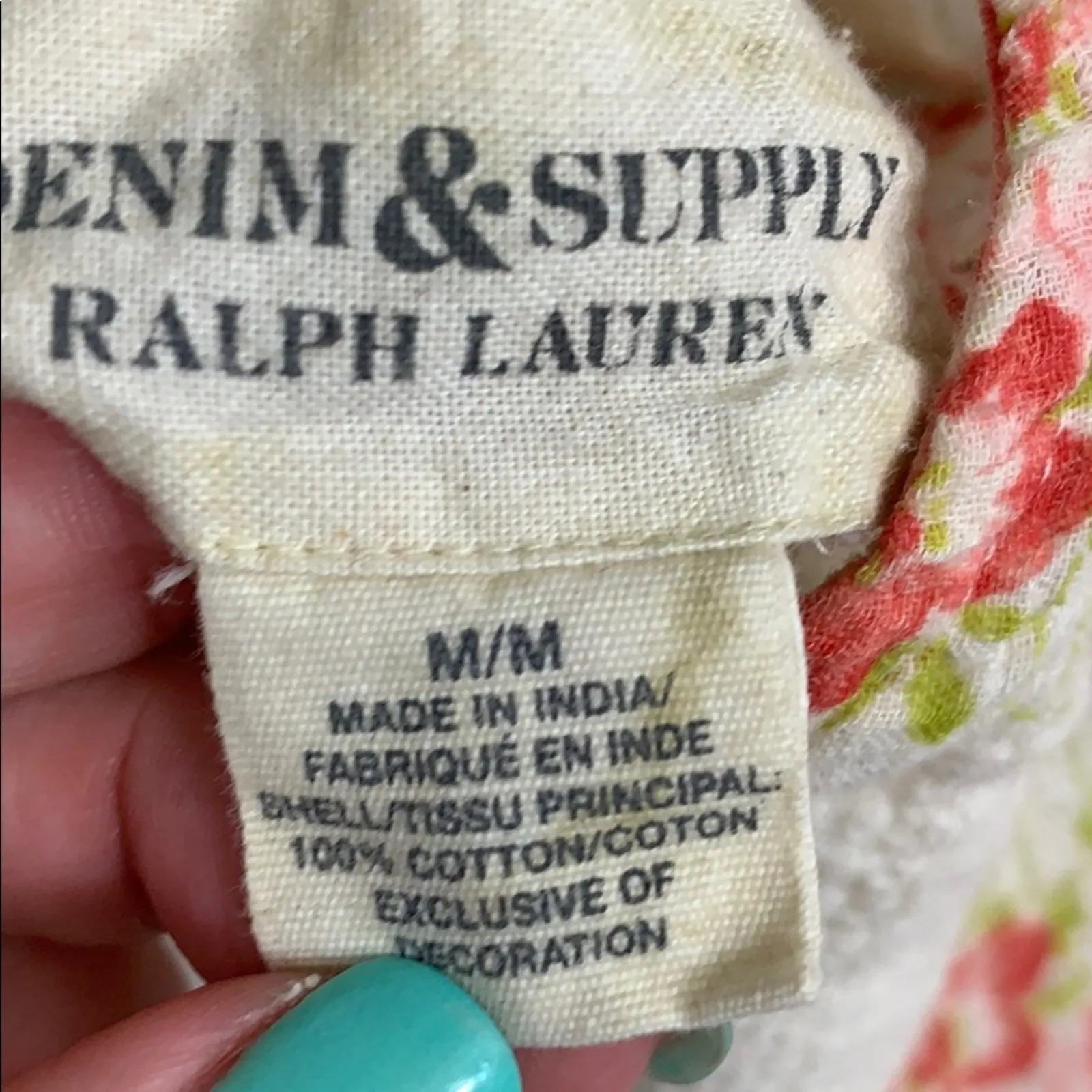 Denim&Supply Ralph Lauren floral bell sleeve top - Image 3