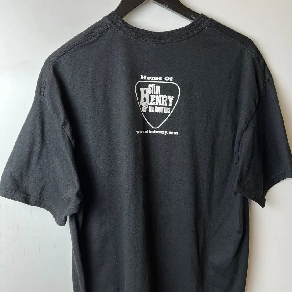 Vintage Y2K HB's Italian Restaurant & Bar Las Vegas NV T Shirt Black XL Unicycle - Image 15