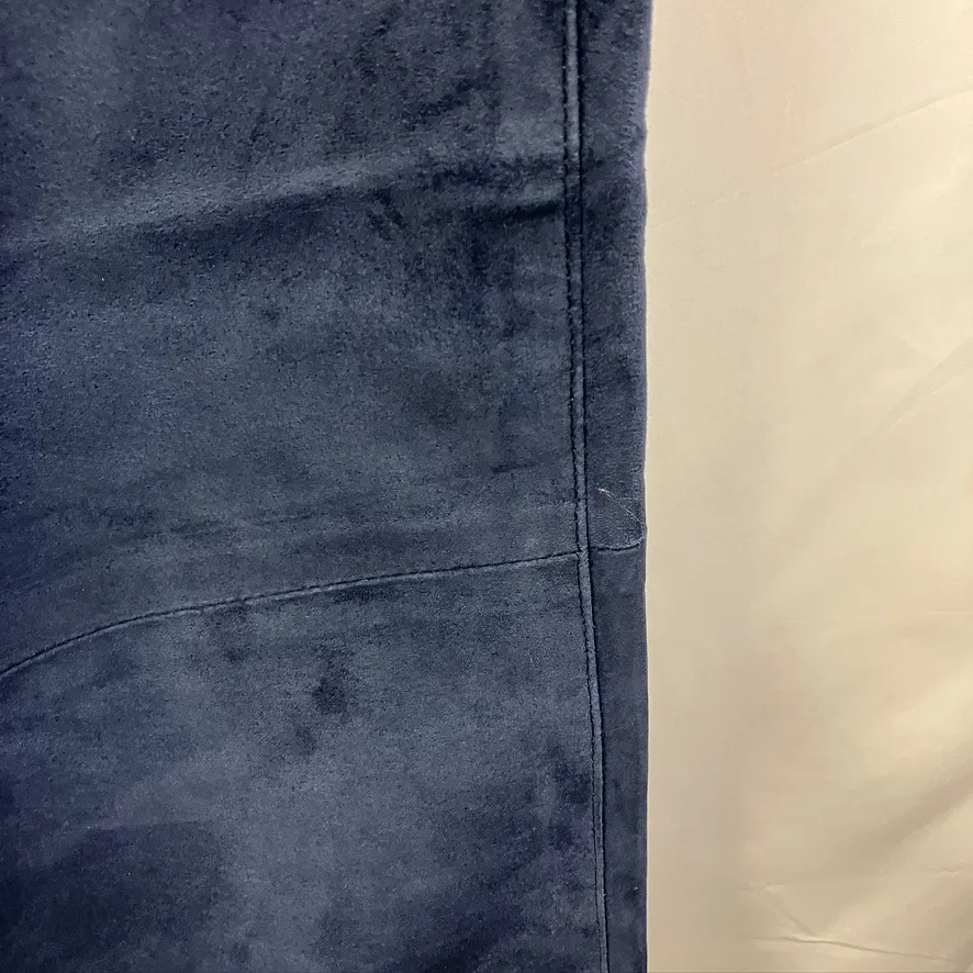 Vintage Bushwacker Genuine Suede Leather Womens 12 Pants Blue Highwaisted USA - Image 12