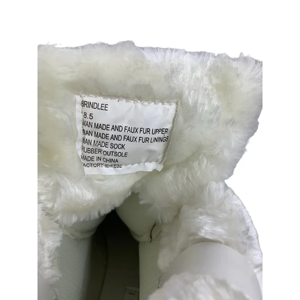 Madden Girl Women's White Fuzzy Boots - Image 6