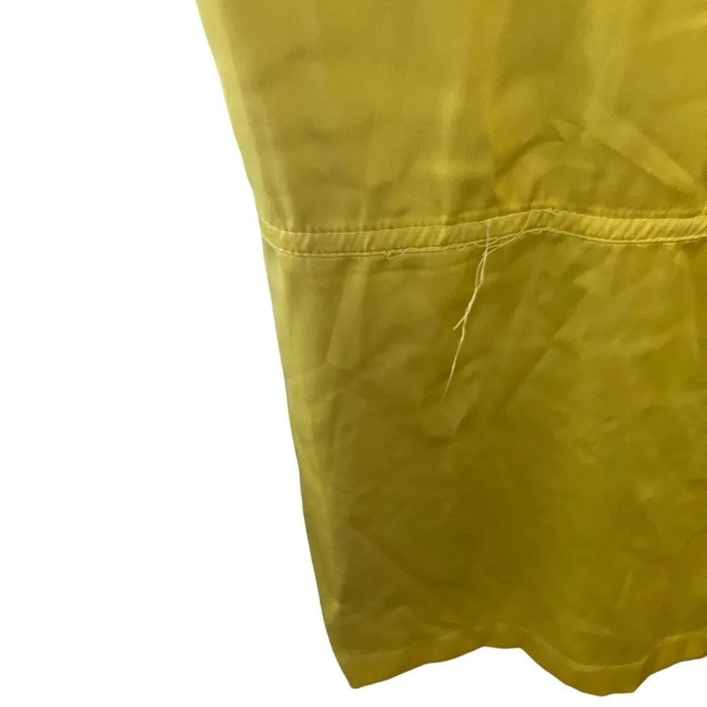 Anthropologie Hutch Satin Chartreuse Utility Pant NWT Size XS - Image 9