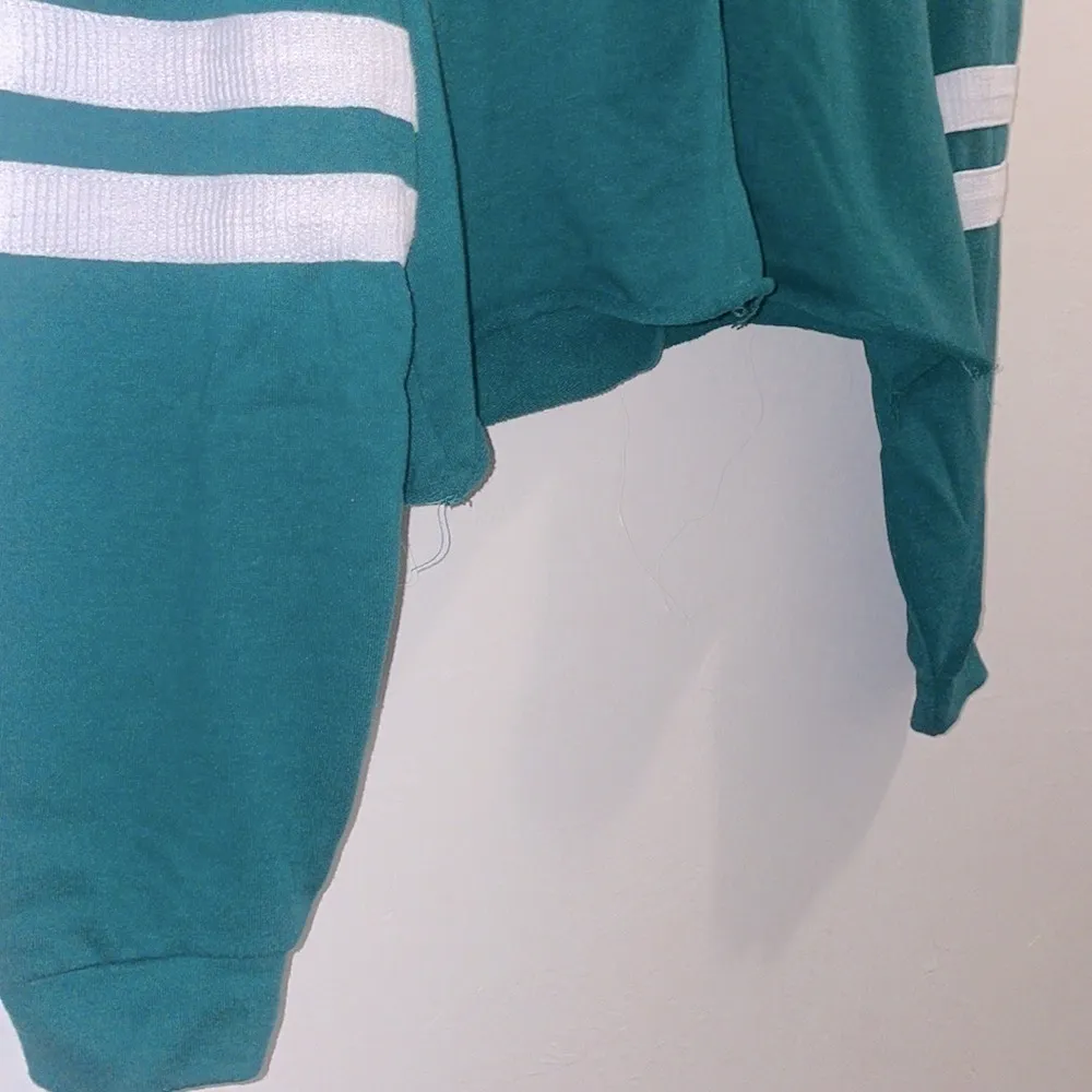 FOREVER 21 Collared 90Crop Top Medium Preppy Varsity Retro Rugby Polo Sporty - Image 7