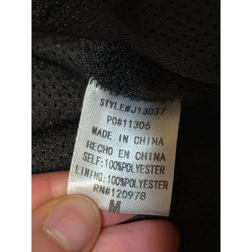 VTG Entro Medium Buffalo Plaid Fleece Vest Red Black Lined Sherpa Full Zip 19x22 - Image 7