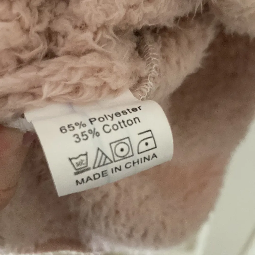 Pale Pink Oversized Hooded Teddy Cardigan Jacket Sweater Ultra Soft Cotton Blend - Image 8