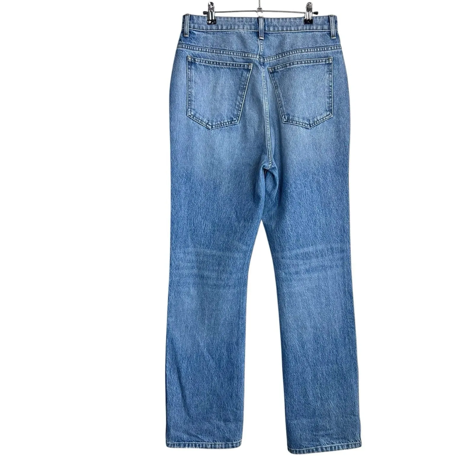 Khaite Danielle Jeans Women's 31 Straight Leg Denim Medium Wash Blue High Rise - Image 4