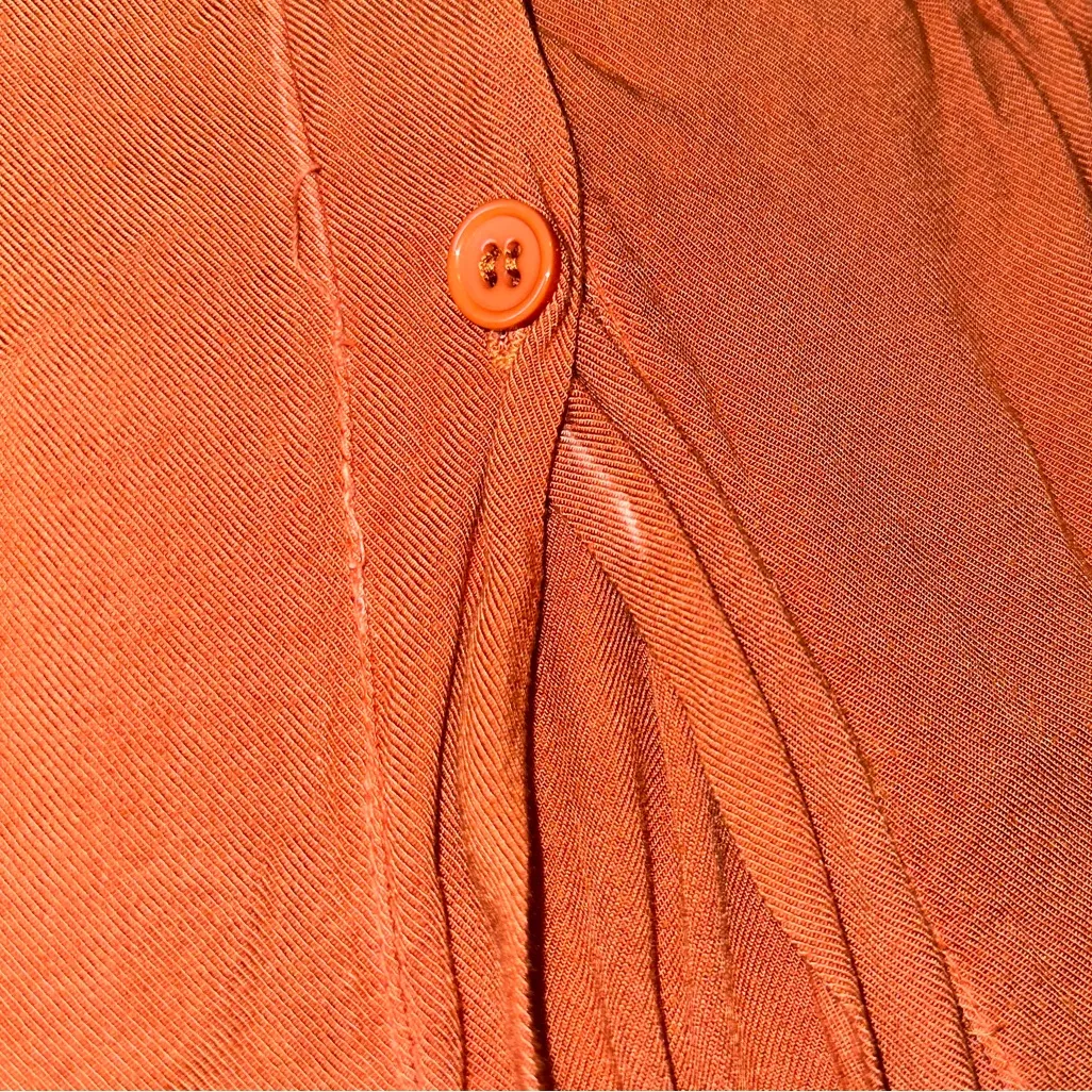 Don't Ask Why  Button Front Pleat Ruched Midi Skirt - Image 4