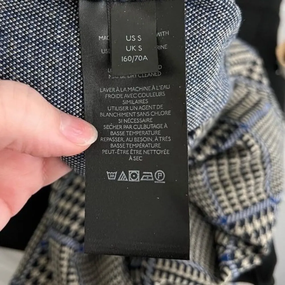 Urban outfitters academia plaid houndstooth flare leg pants size Small - Image 9