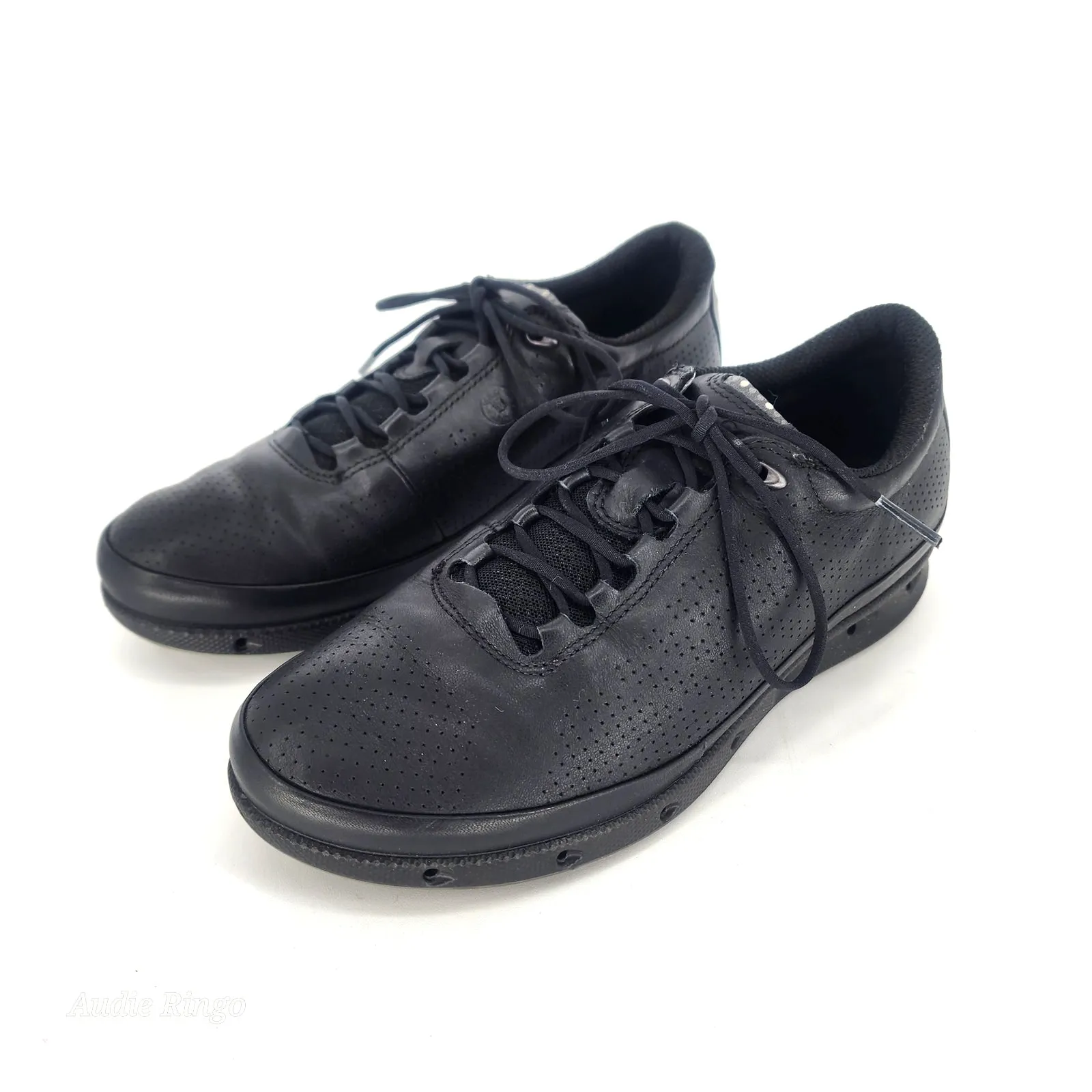 ECCO Black Leather Lace-Up Comfort Walking Shoes Women’s EU 37 US 6 - Image 12