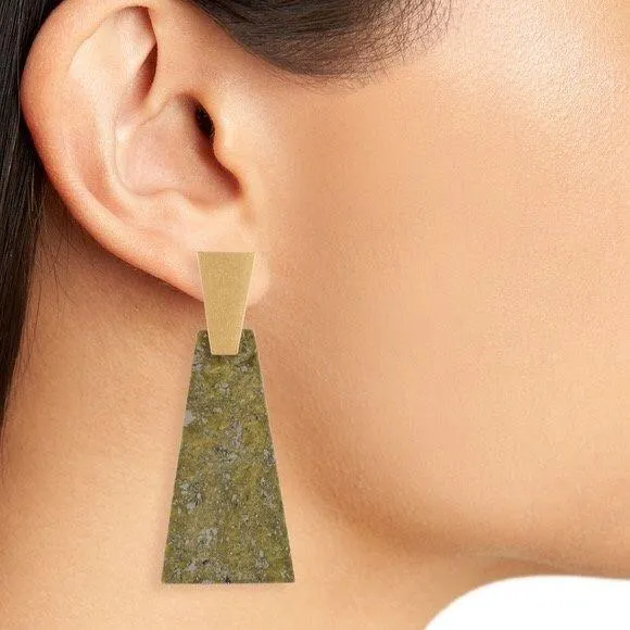 Kendra Scott Collins Drop Stone Metal Earrings - Image 2