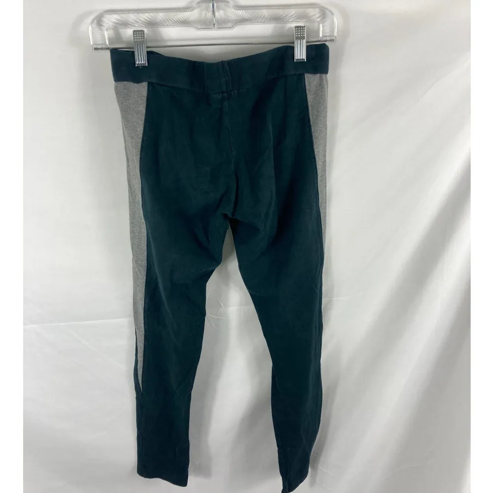 Aerie Black and Grey Stripe Leggings Medium - Image 5