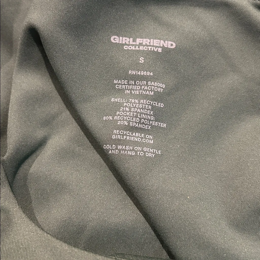 GIRLFRIEND COLLECTIVE green workout romper - Image 4