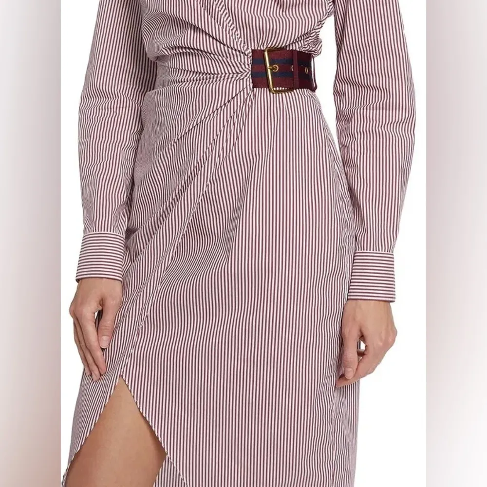 VERONICA BEARD Jacinda Striped Stretch Cotton Shirtdress, Size 0, $498 - Image 8