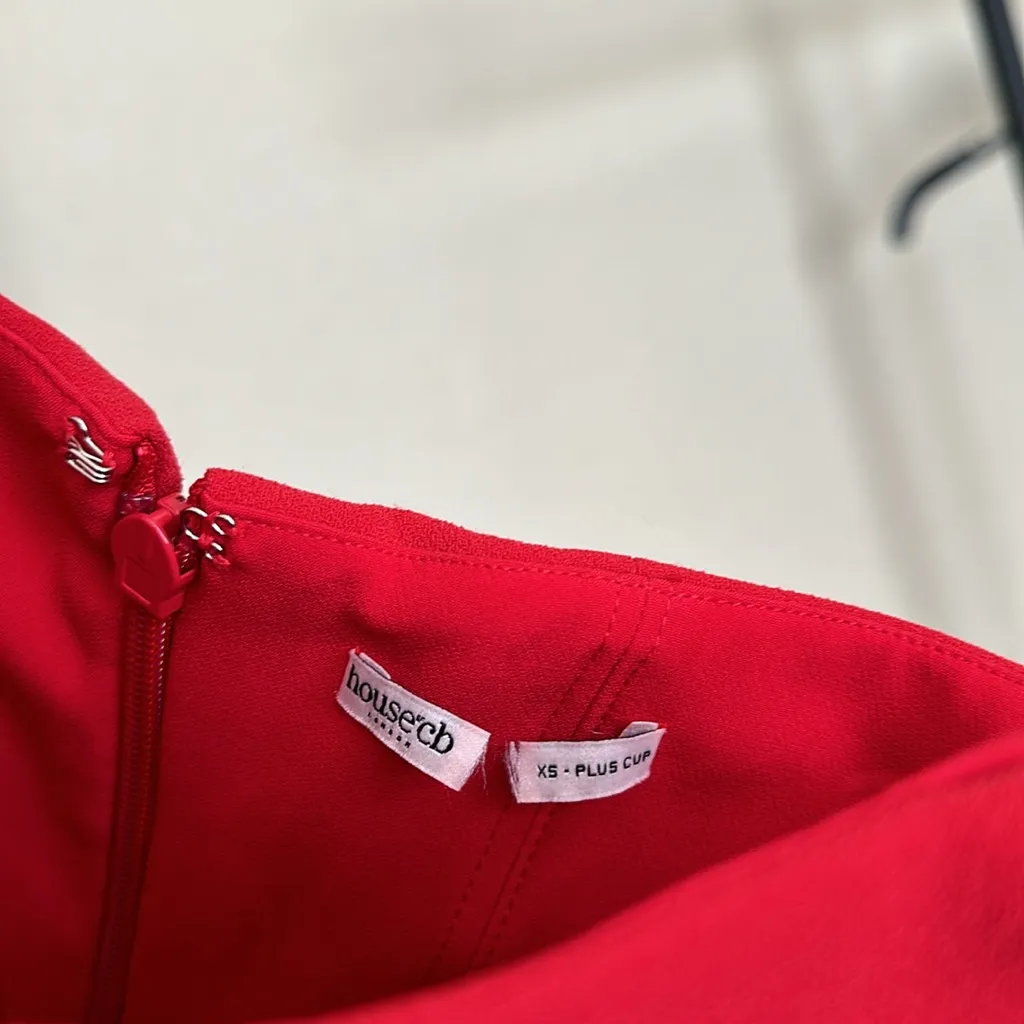 HOUSE OF CB XS‎ D-DD 'Persephone' Scarlet Strapless Corset Maxi Dress NWOT - Image 9