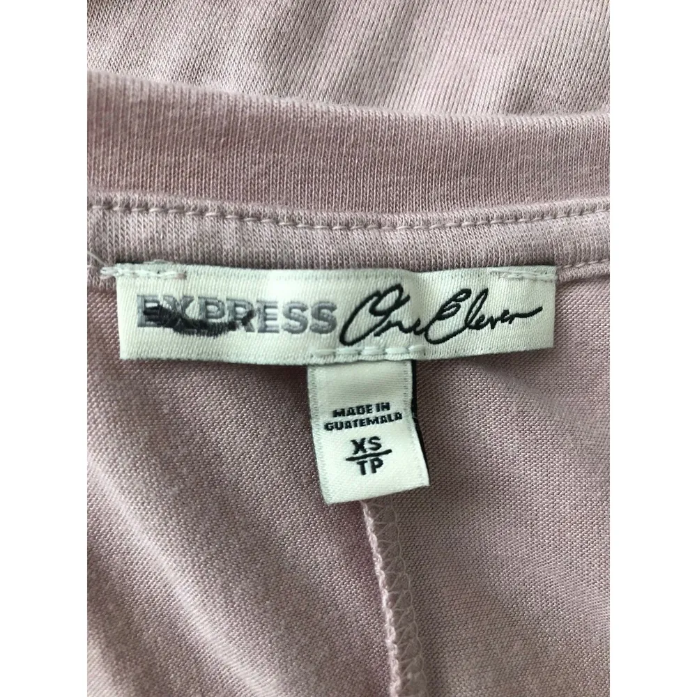 Express One Eleven Wine Addict Tank Purple XS Racerback Top Blouse Sleeveless - Image 5