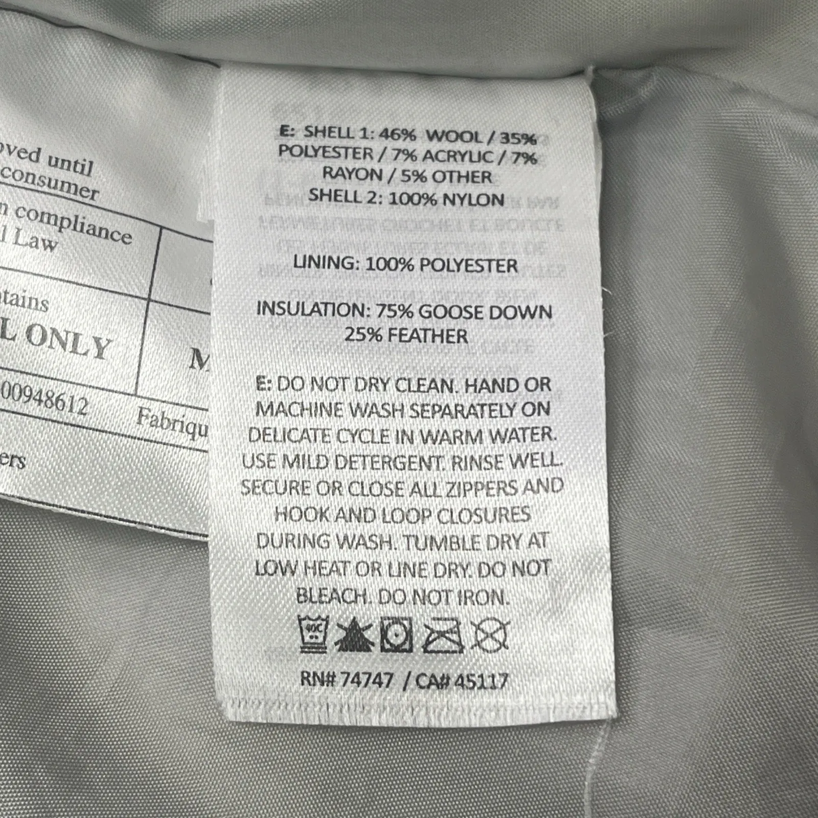 Bob Timberlake Wool Blend Goose Down Buffalo Plaid Puffer Vest Womens 2X - Image 4