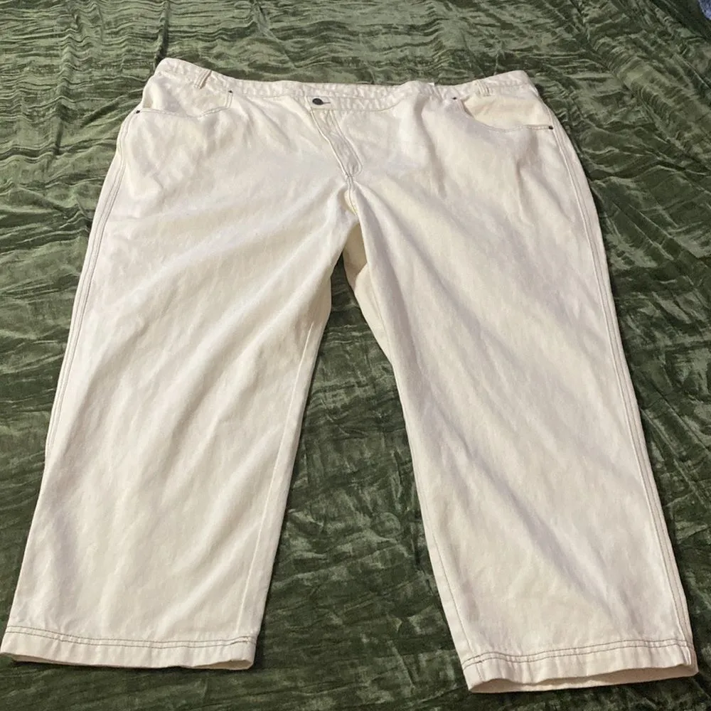 Women’s Future Collective Kahlana Barfield Brown Overlap Waist Mid Rise Tapered Size undefined - Image 6