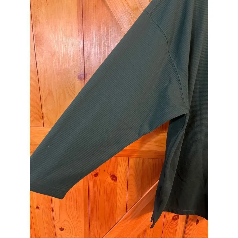 Milano Mock Neck Long Sleeve Ribbed Shirt Green Size 3X nwt (3747) Green - Image 2