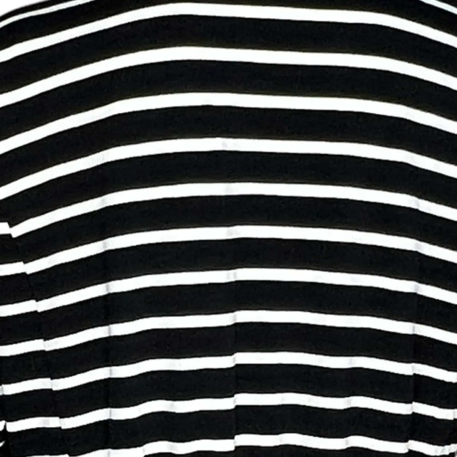 Talbots Sweater Womens‎ Small Black White Striped Hooded Open Cardigan Casual - Image 6