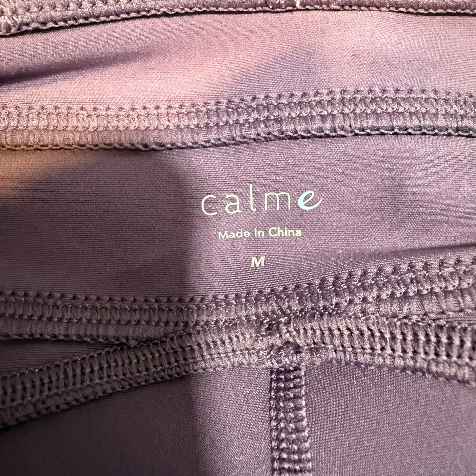 Johnny Was Calme Mulled Grape Criss Cross 7/8 Leggings Sz M - Image 5