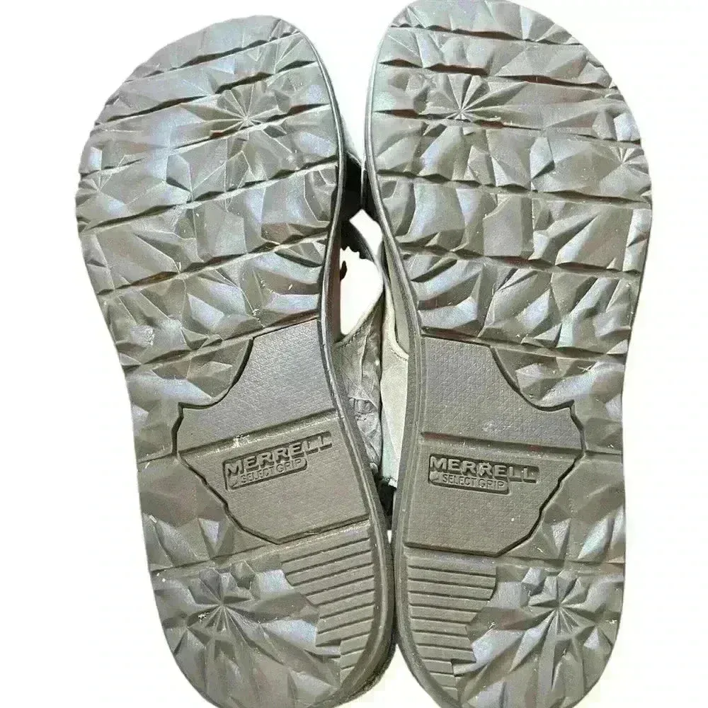 Merrell Around‎ Town Sunvue Leather Strap Sandals in Stone Size 7 Comfort Shoes - Image 11