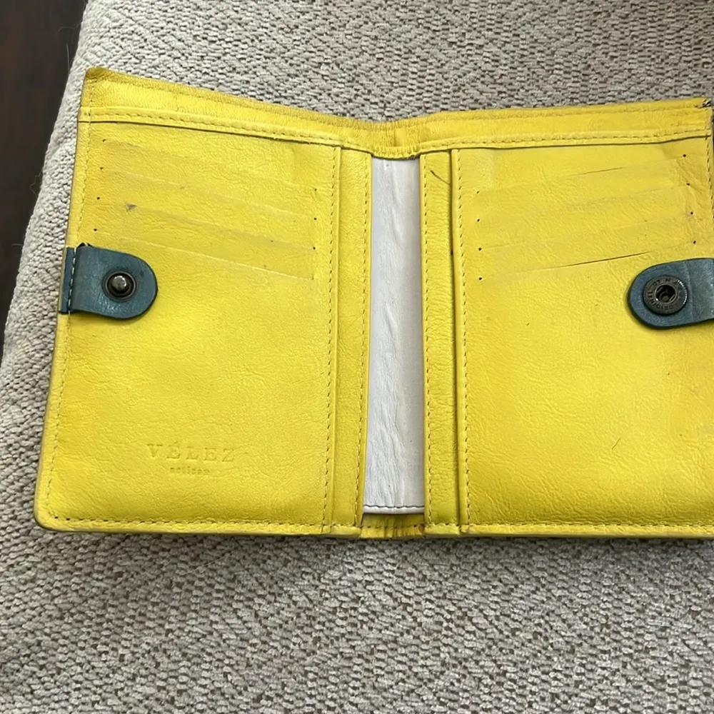 Velez Vintage retro studded wallet Green - Image 2