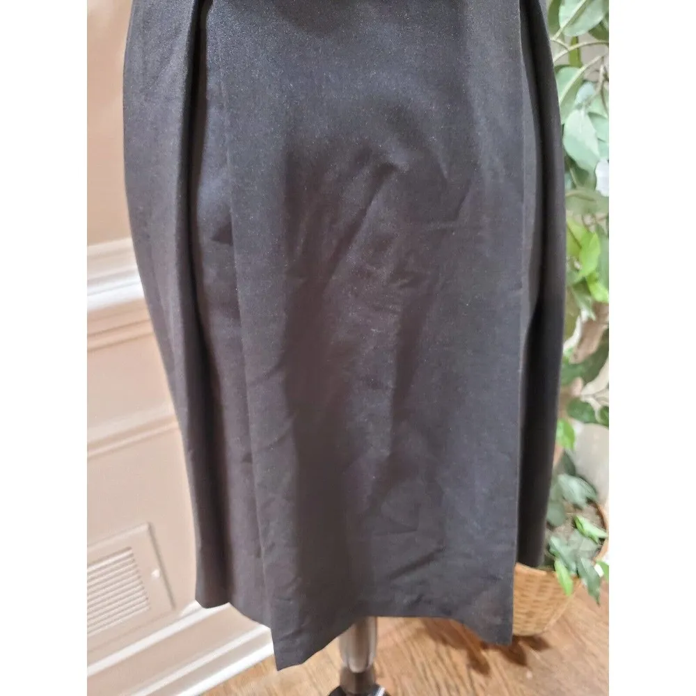 Grass Collection Women's Black Scoop Neck Sleeveless Knee Length Dress Size 11 - Image 4