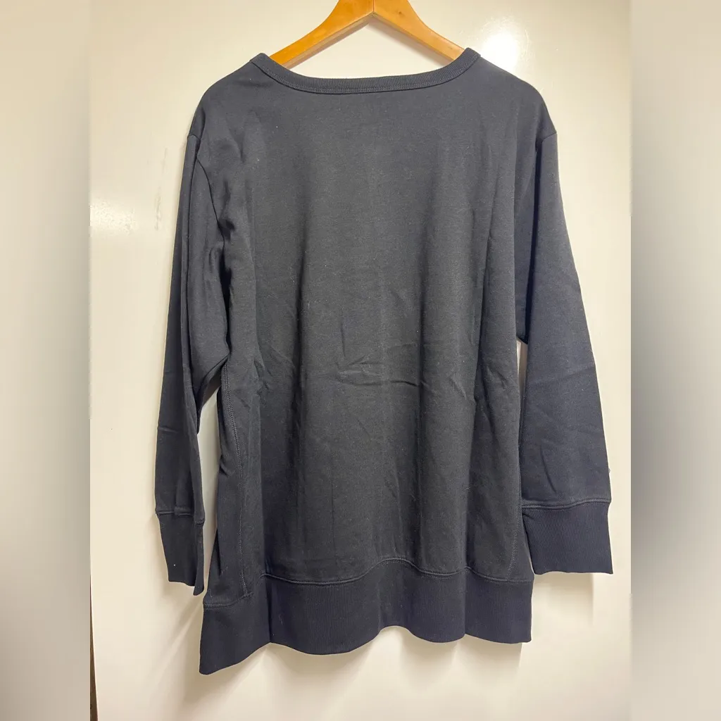 NEW Miami Dolphins pullover sweatshirt size xl woman’s Black - Image 4