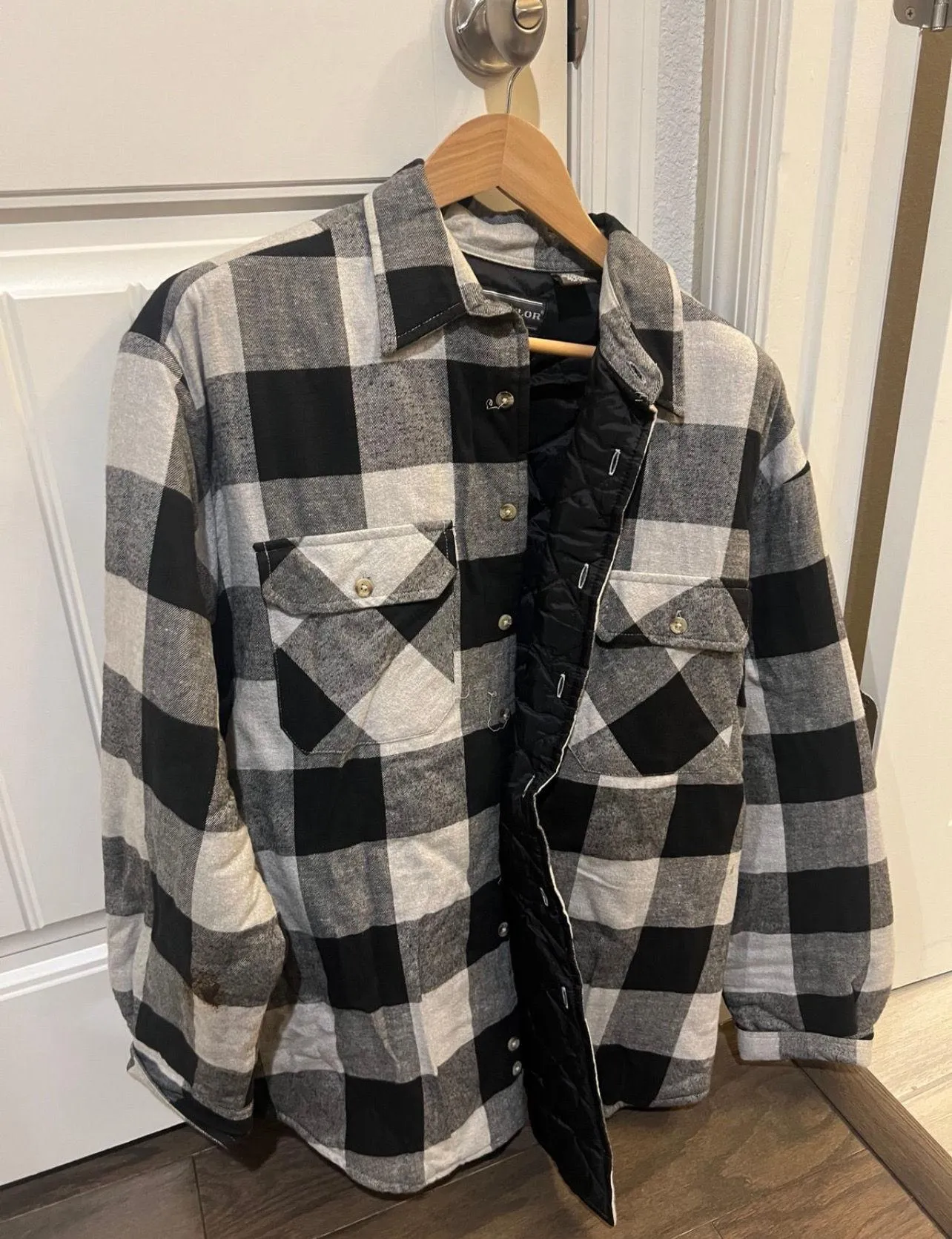 Vintage David Taylor Checkered Plaid Jacket Large, Quilted, Warm, Cozy Menswear Multiple - Image 3