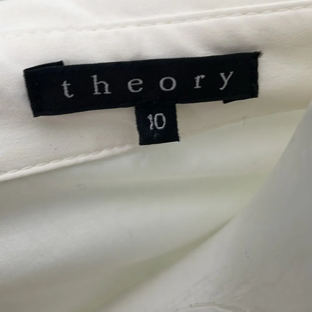 Theory Anadi Dress black and cream size 10 - Image 5
