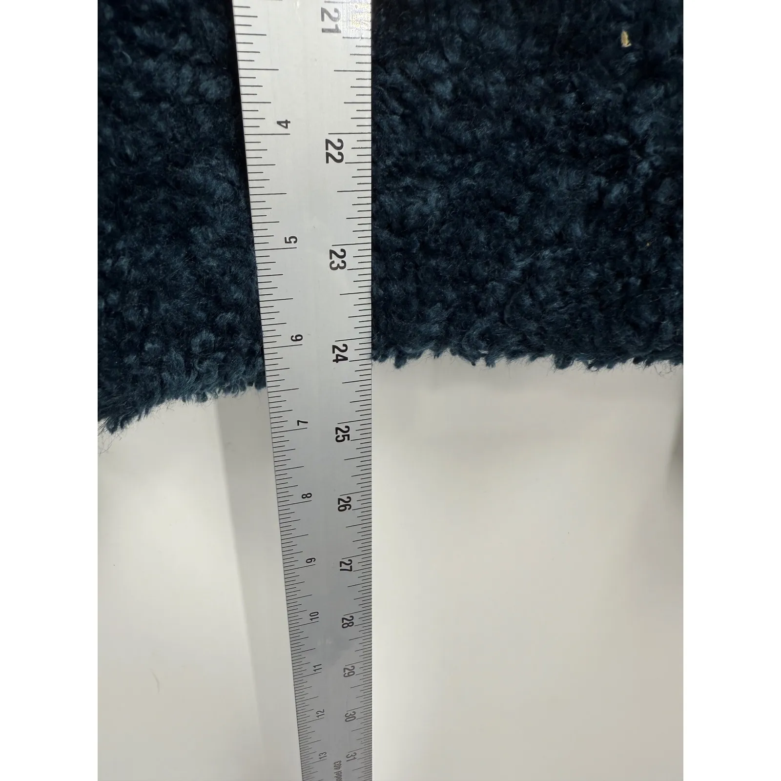 Pendleton Wool Teal Sherpa Fleece‎ Zip Up Jacket Pullover Plaid Pocket Sz Medium - Image 11