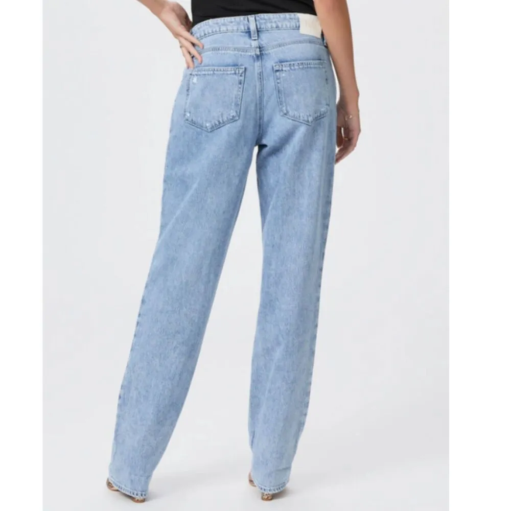 Paige Women's W6770 Size 27 Blue Denim Relaxed Noella Straight Leg Jeans NWT - Image 2