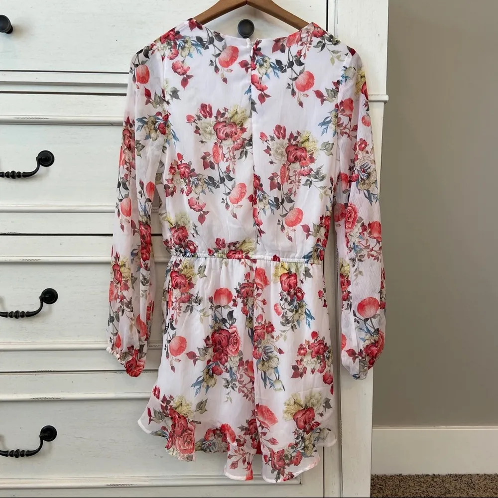 Disney Beauty and the Beast Floral Romper.  Size Small. - Image 7
