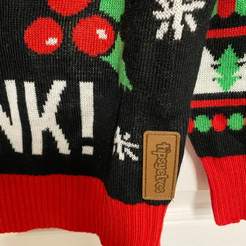 New Tipsyelves Ugly Sweater Size Medium - Image 3