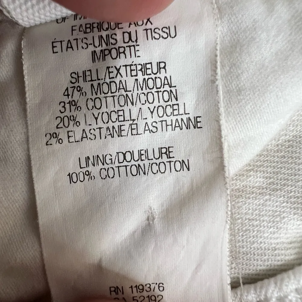 Helmut Lang Stretch Skinny Pants White Grey Geometric Print Womens Size 26 - Image 8