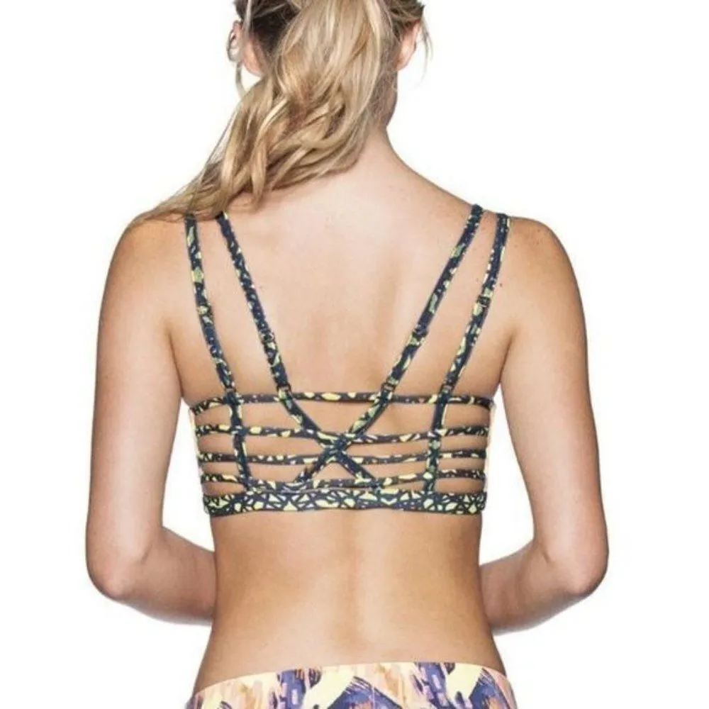 2/$30 REVOLVE Maaji Giver of Light Strappy Back Athletic Workout Sports Bra - Image 3