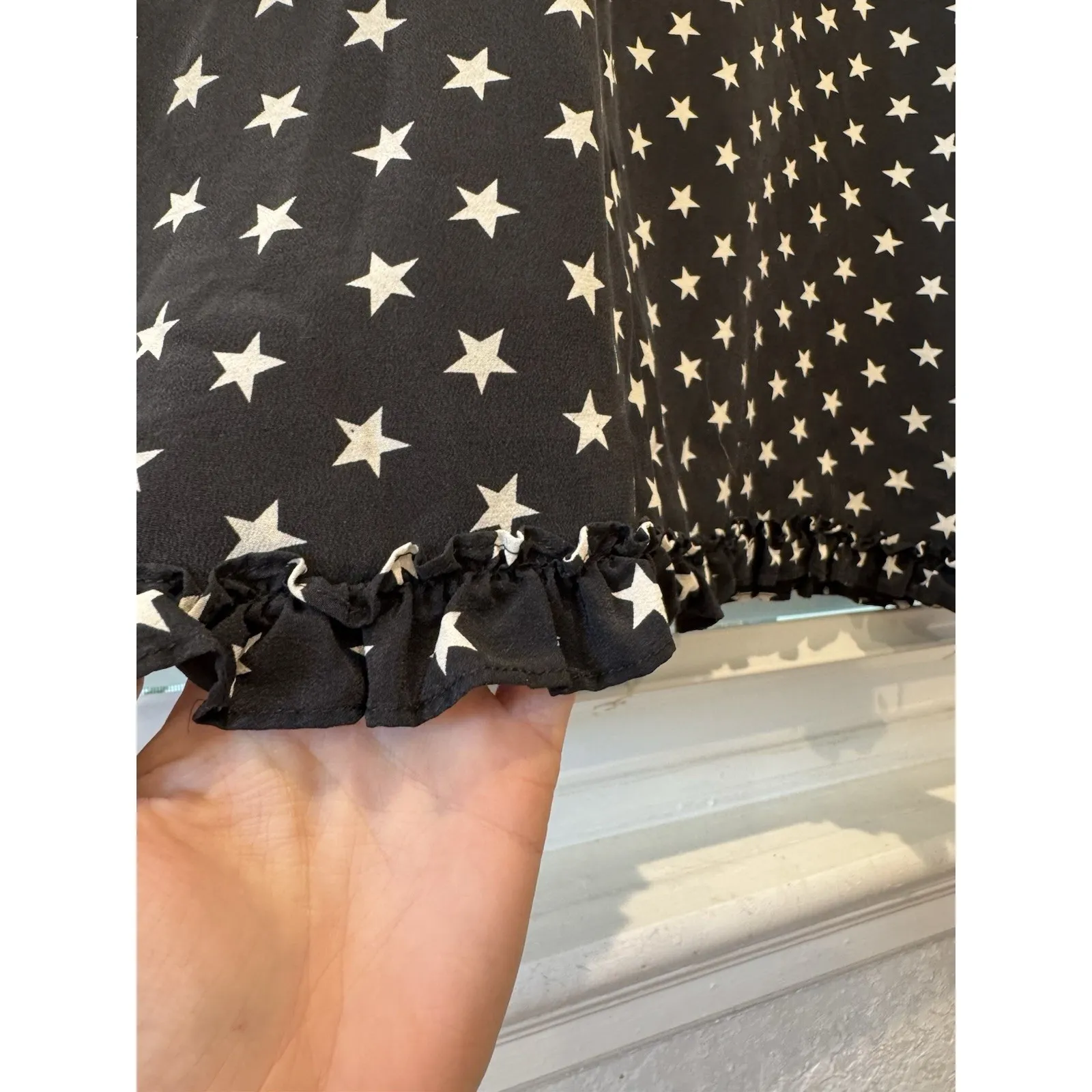 J.Crew Collection 100% Silk Star Print‎ Dress Sz 6 USA 4th Of July Patriotic - Image 8