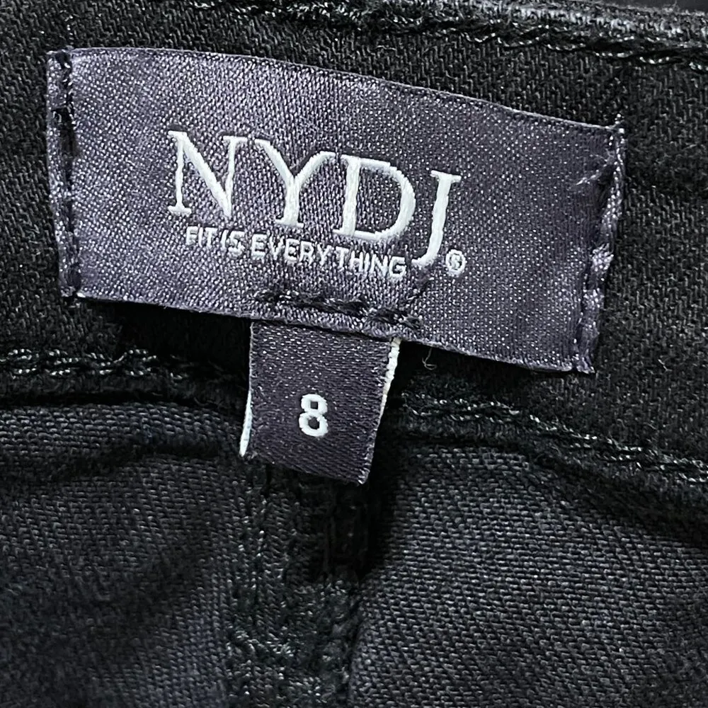 NYDJ Alina Denim Legging Jegging Black Stretch Size 8 LiftXTuck - Image 4