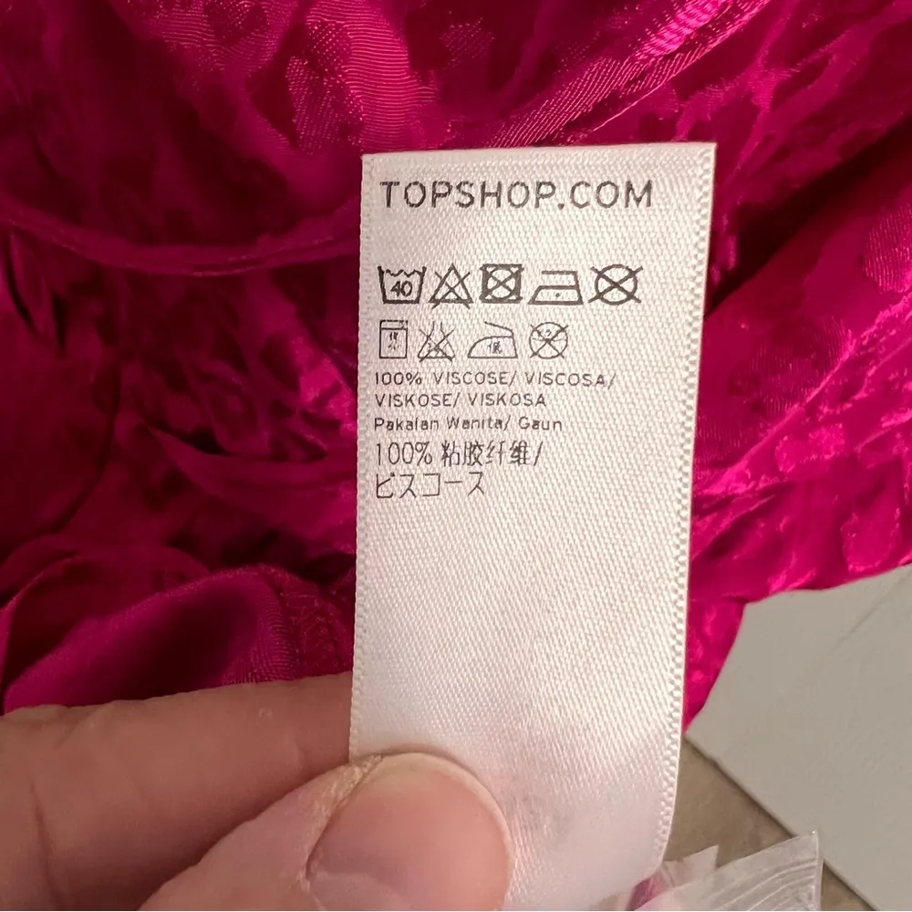 Topshop One Shoulder Drop Jacquard Leopard Dress - Image 14