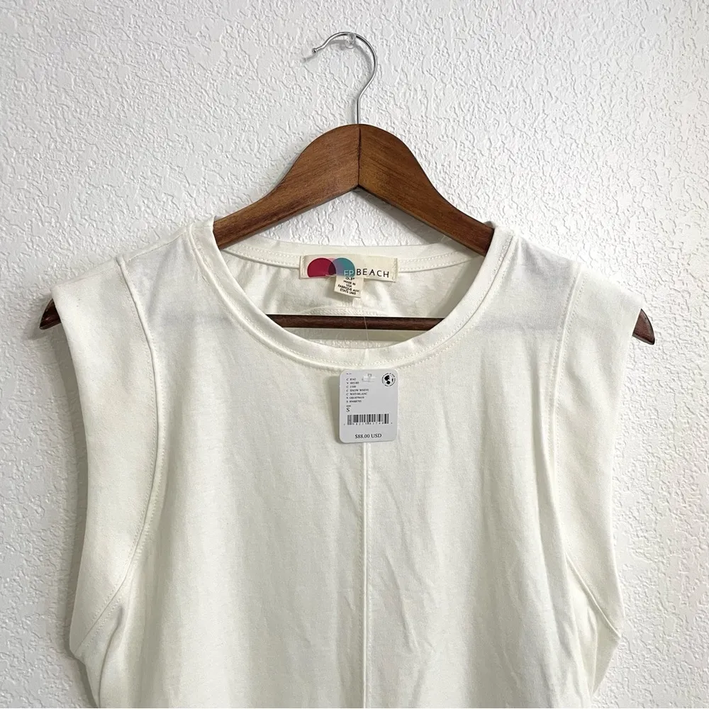 FP Beach Free People Womens Dress White Maxi Cut Out Back Cotton Size Small - Image 3