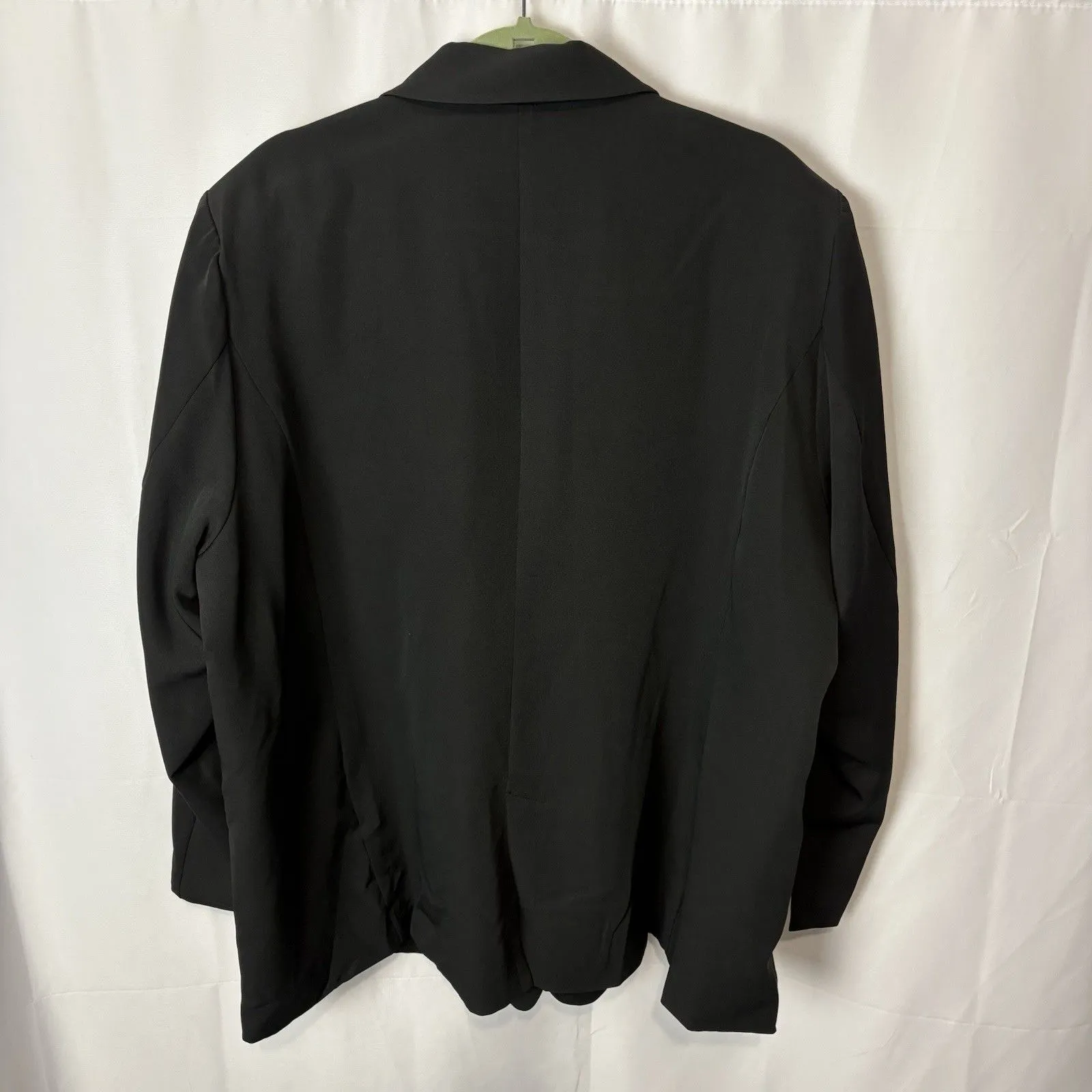 And Now This Blazer Coat Womens Plus Size 3X Oversized Black One Button Work - Image 8