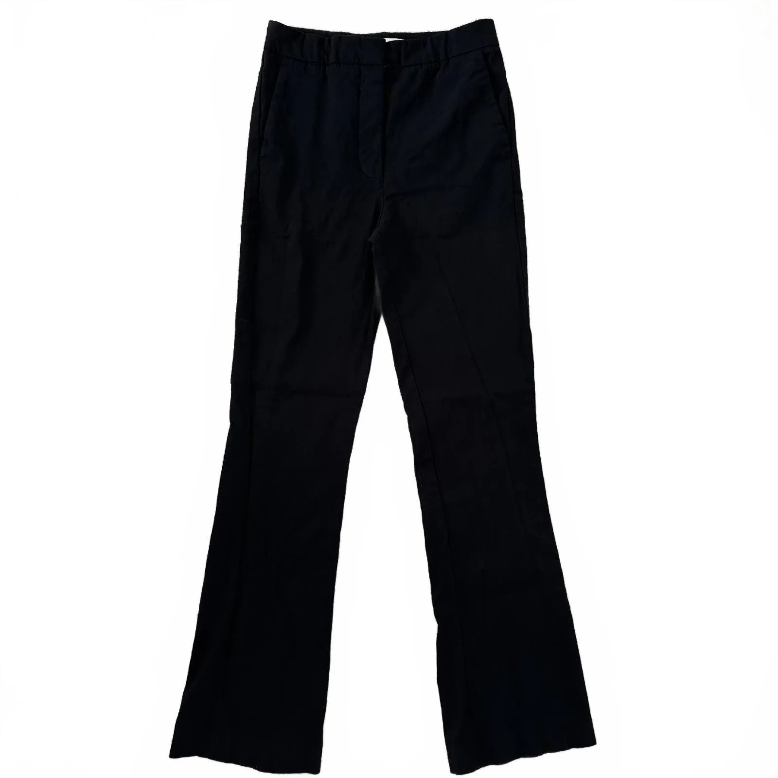 Mango  Flared Ankle Trouser Pants BLACK Size 2 - Image 5