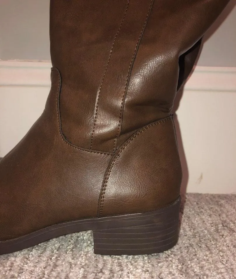 brown ridding boots Size 7.5 - Image 3