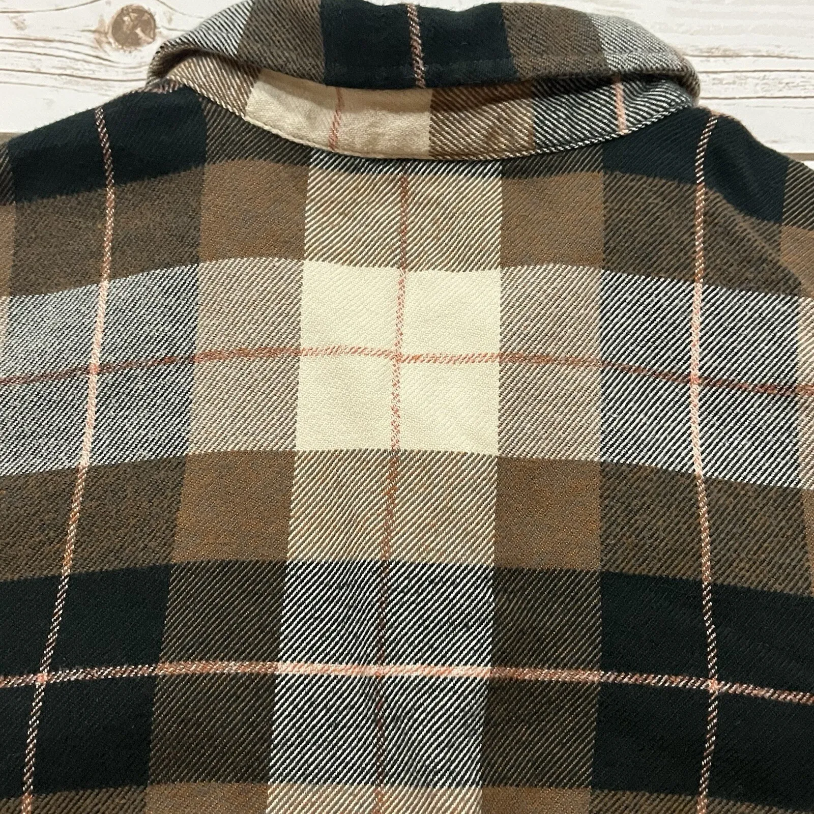 Patagonia Fjord Plaid Flannel Shirt Womens S 6 Button Up Oxford Organic Cotton - Image 7