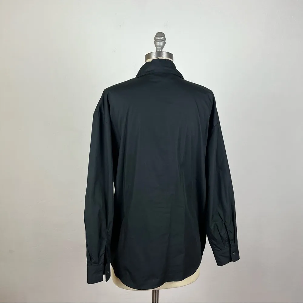 Ba&sh Darla cotton-poplin shirt in Black - Image 6