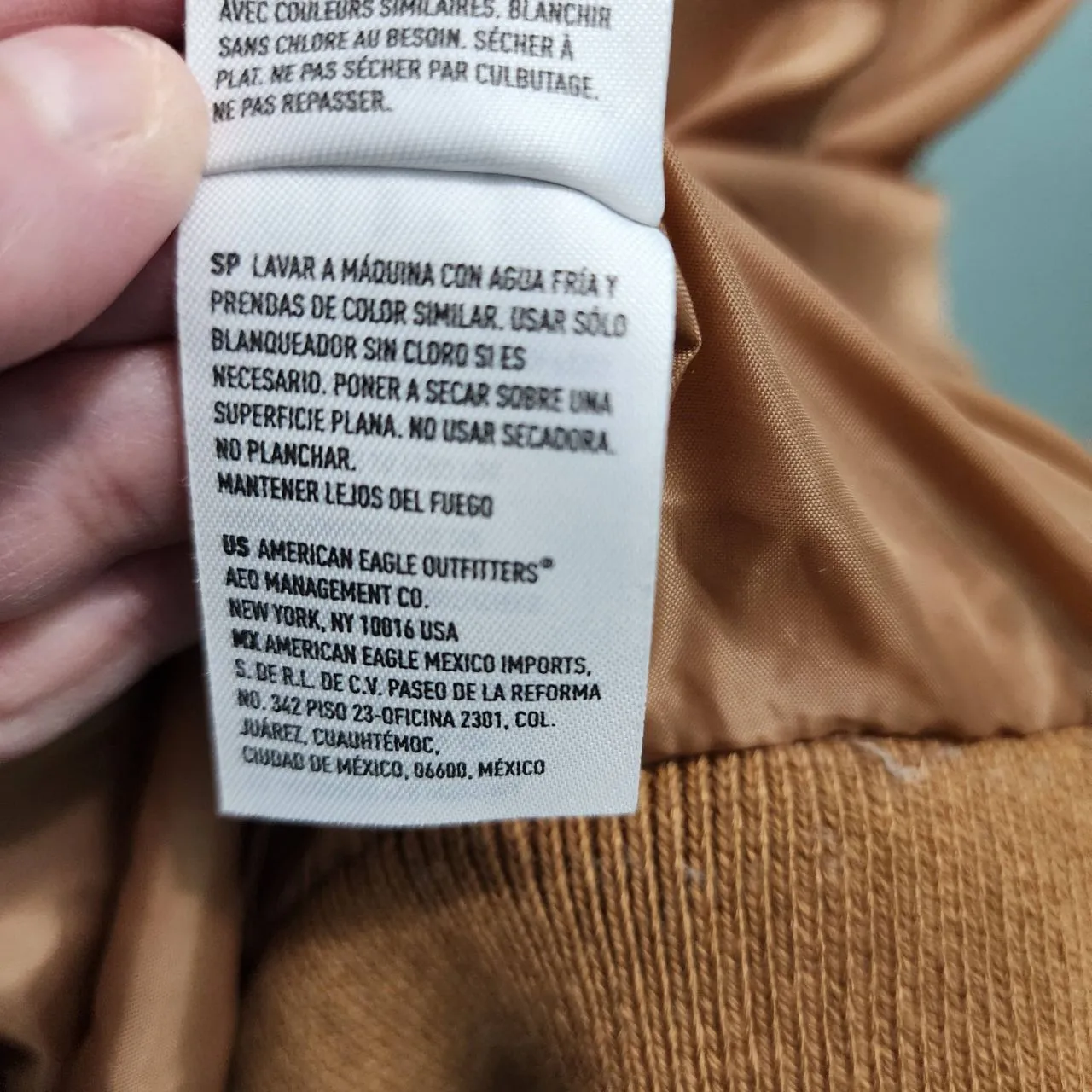 American Eagle Jacket Womens Size X Small Blue Fleece Zip Up Two Tone‎ Sherpa - Image 10