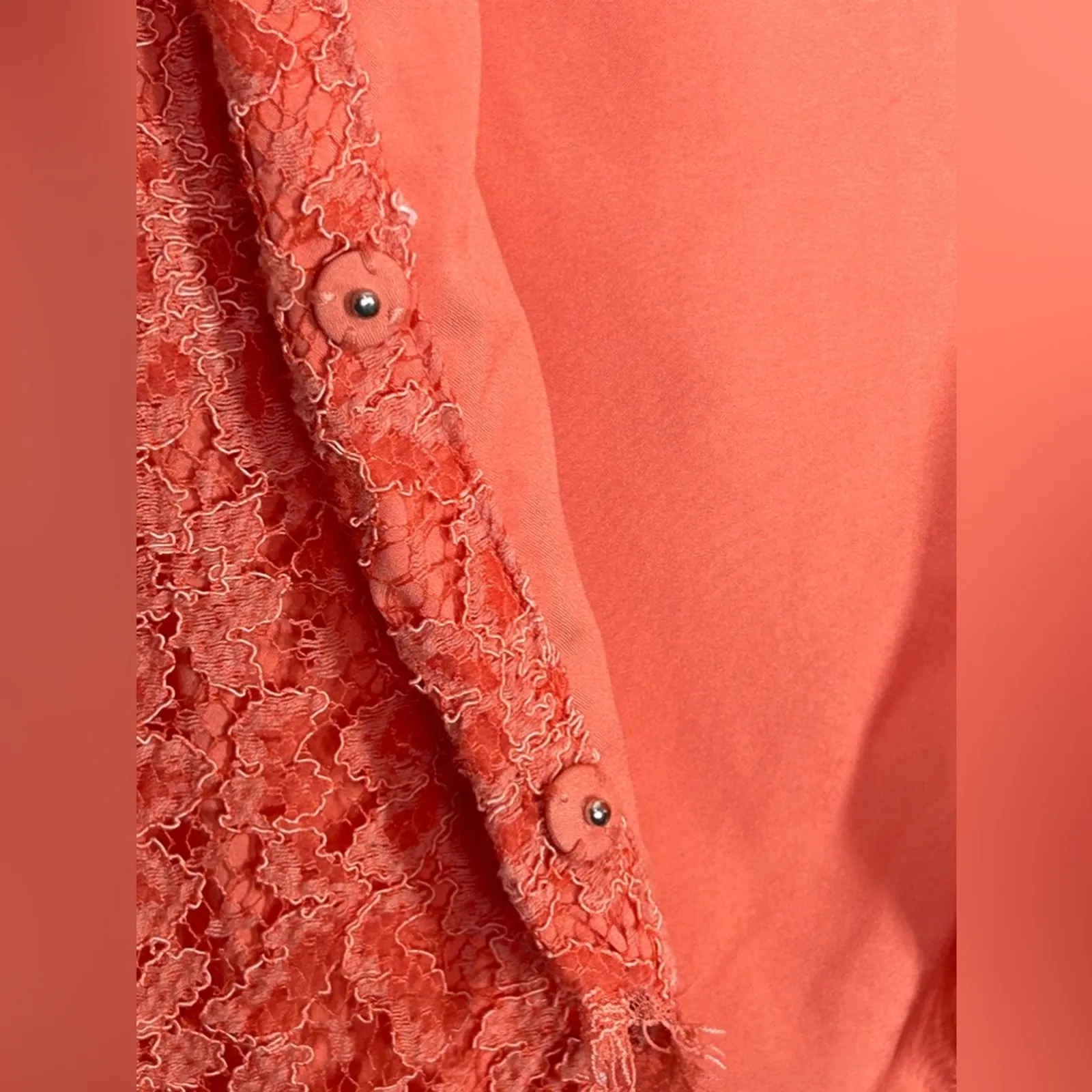 DV Dolce Vita Saurus Lace Coral Mini Dress Open Back - Image 15