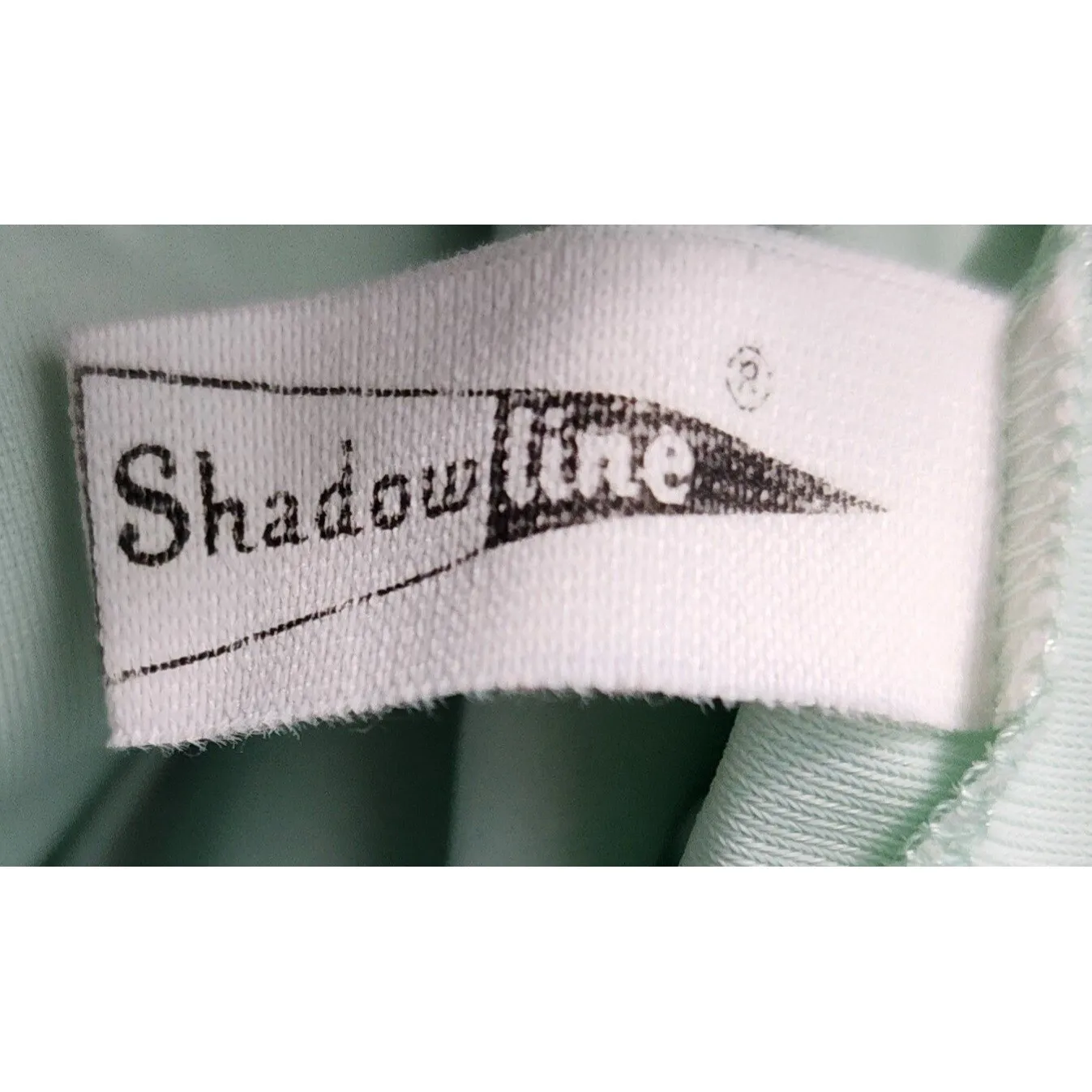 Shadowline Mint Green Nightgown Lace Trim Floral Embroidery Button Front Size L Size L - Image 5