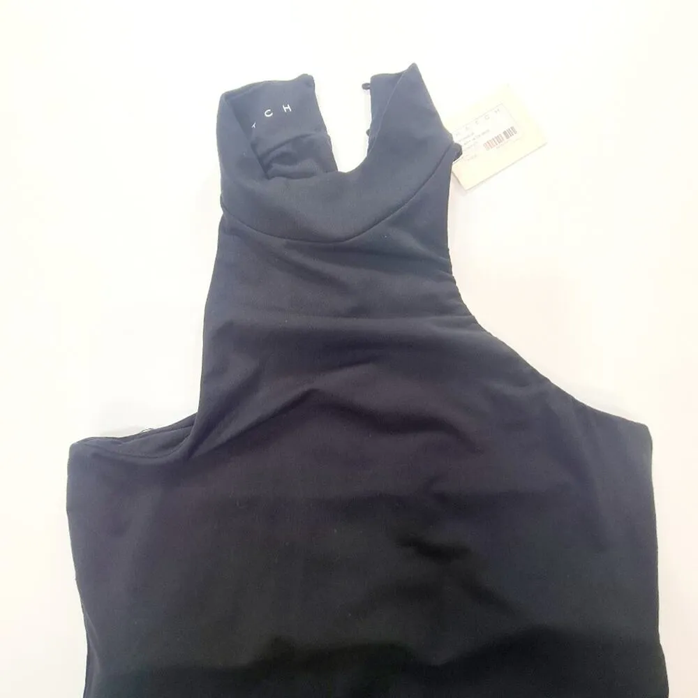 HATCH The Maternity Body Halter Dress in Black XS - Image 6