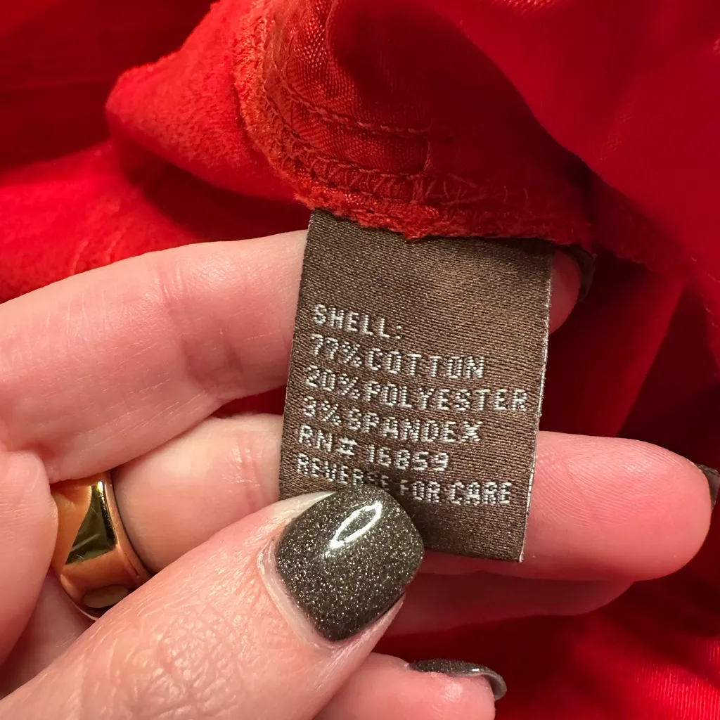 J.‎ McLaughlin Felicity Velveteen Red Jeans - Image 5