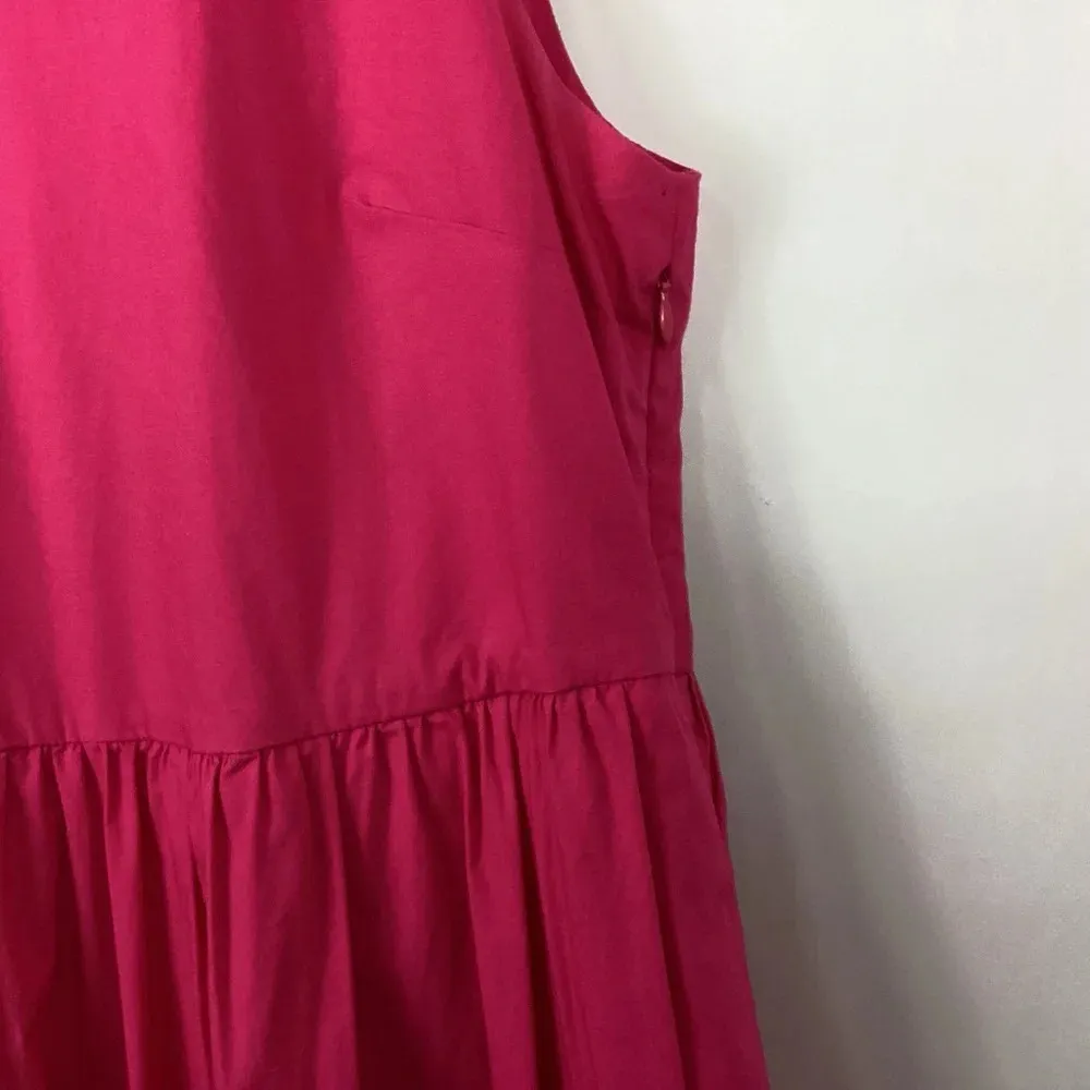 J. Crew Sleeveless Tiered Dress Size 4 - Image 4